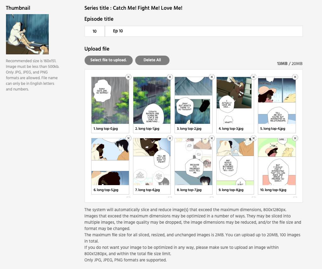 Webtoon Formatting Canvas Slicing And Hosting Tips For Beginner